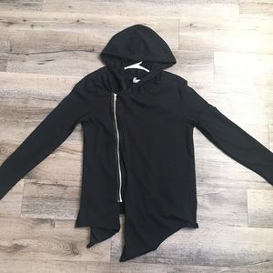 Divided H&M Black Zip Up Hoodie Sweatshirt